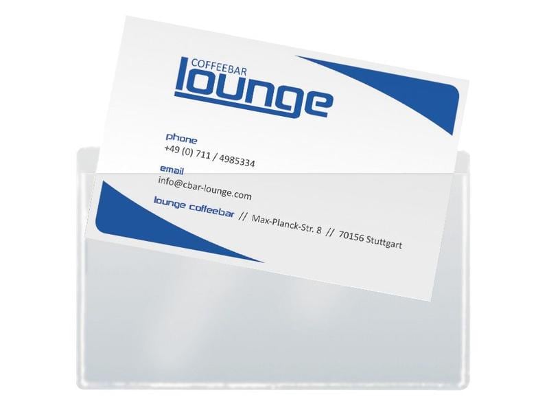 Sigel Étui de poche 9 x 5.5 cm, transparent, 100 pièces