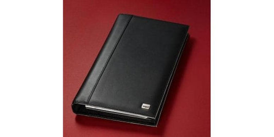 Sigel Classeur de cartes de visite Torino 9 x 5.8 cm, jusqu'à 160 cartes, noir