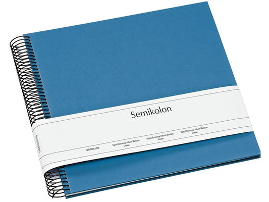 Semikolon Album photo 23 x 24.5 cm Bleu, 40 pages blanches crémeuses