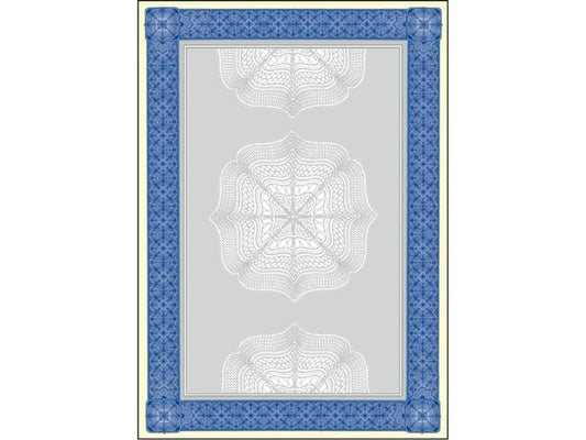 Sigel Papier à motif Sécurité A4, 185 g, 20 feuilles, bleu