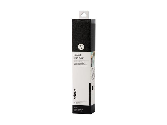 Cricut Film thermocollant Smart Glitter 33 x 273 cm, 1 pièce, noir