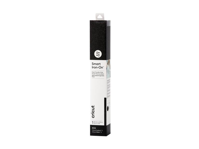 Cricut Film thermocollant Smart Glitter 33 x 91 cm, 1 pièce, noir