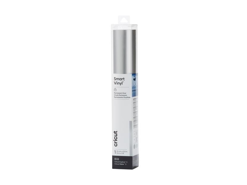Cricut Film de vinyle Smart Matt-Metallic Permanent 33 x 91 cm, argent