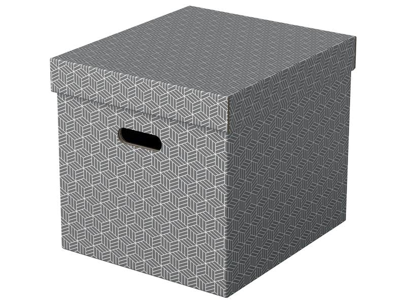 Leitz Boîte de rangement Esselte Home Cube Grand, 3 pièces, Gris