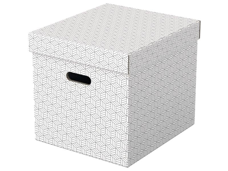 Leitz Boîte de rangement Esselte Home Cube Grand, 3 pièces, Blanc