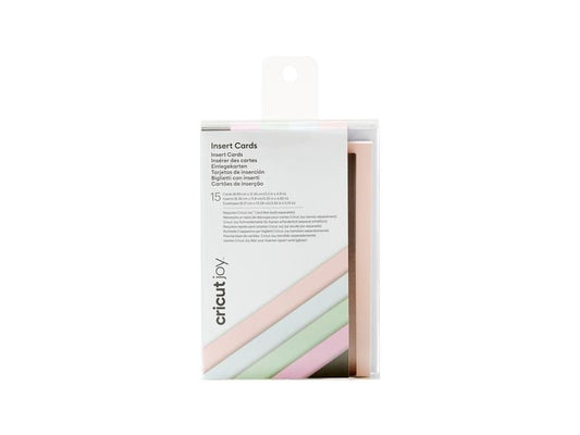 Cricut Carte vierge Joy Marron/Rose/Gris clair, 15 pièces