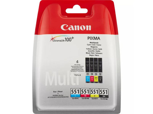 Canon Encre CLI-551 BK, C, M, Y