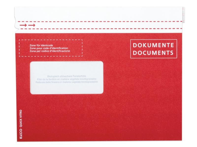 ELCO Pochette pour documents du papier C5 Fenêtre gauche, 250 pièces