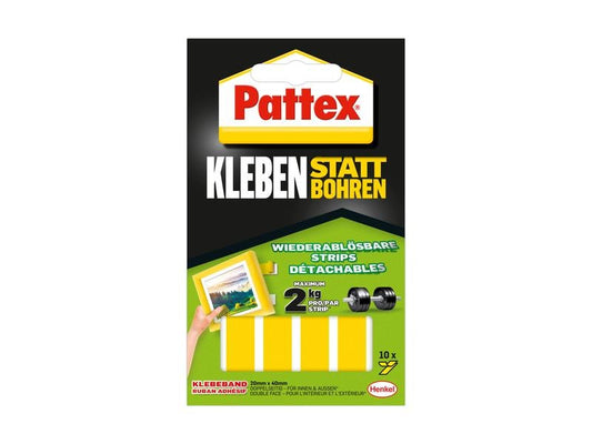 Pattex Pattex KSB bandes adhésives, 20 mm x 40 mm, 10 pcs.