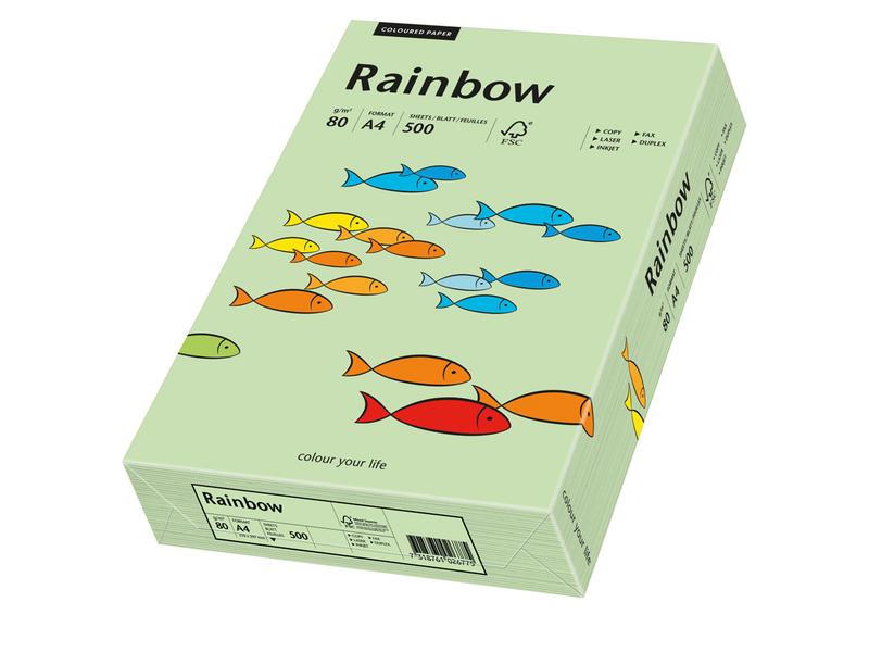 Rainbow Papier pour photocopie Rainbow 80 g/m² A4, Vert moyen