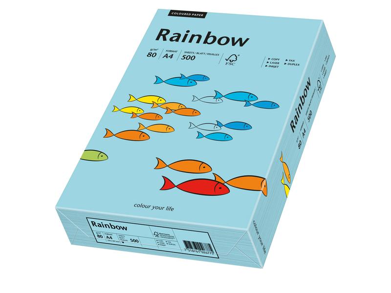 Rainbow Papier pour photocopie Rainbow 80 g/m² A4, Bleu moyen