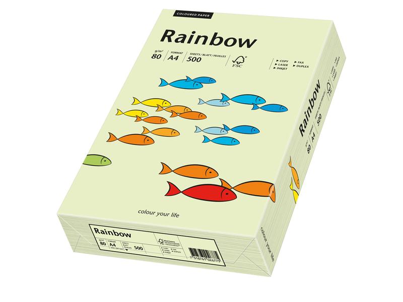 Rainbow Papier pour photocopie Rainbow 80 g/m² A4, Vert clair