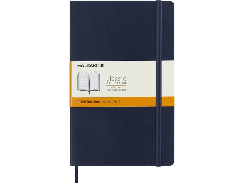 Moleskine Bloc-notes A5 Linéaire, 192 pages Saphier