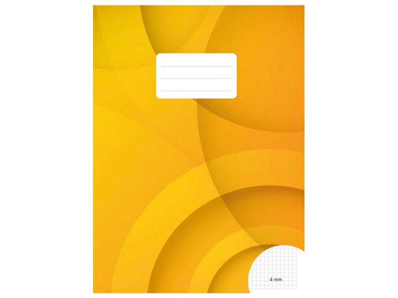 Büroline Cahier d'école avec marge, A4, quadrillé, 20 pièce