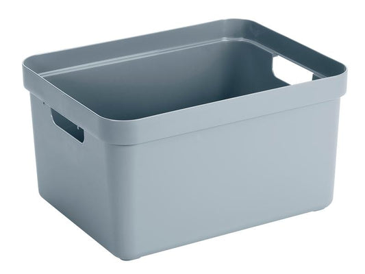 Sigma Home Boîte de rangement 32 l Bleu/Gris