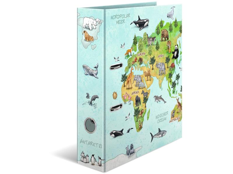 HERMA Dossier Carte du monde 7 cm, Multicolore