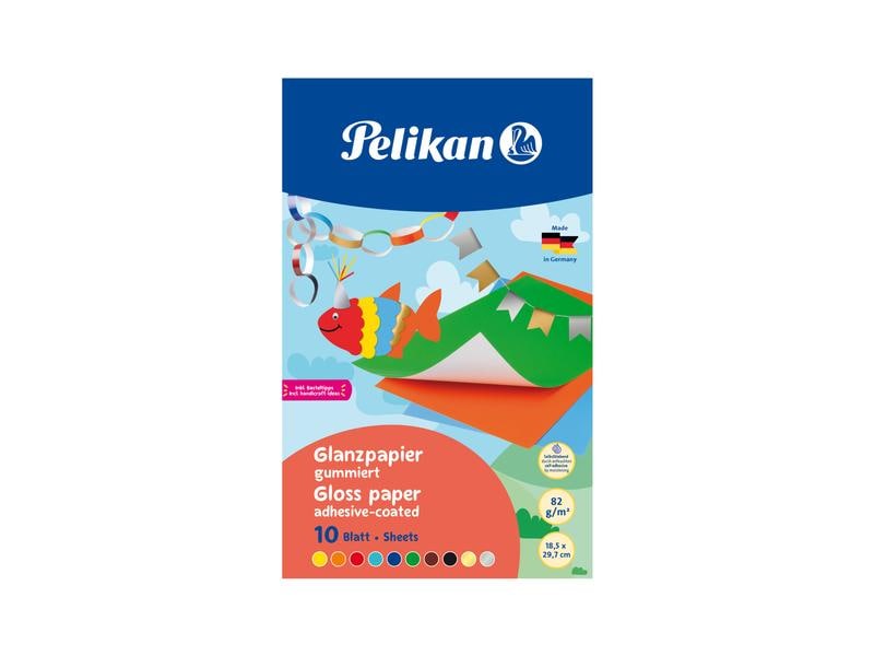 Pelikan Papier glacé caoutchouté couleurs assorties
