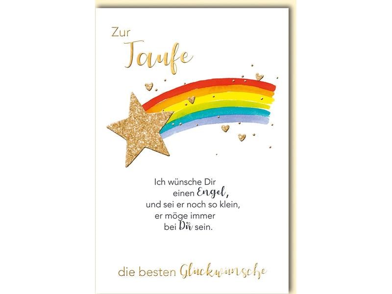 Braun + Company Carte de félicitations pour le baptême 11.5 x 17 cm, enveloppe incluse