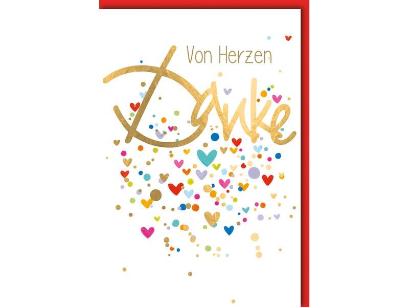 Braun + Company Carte de félicitations Merci 11.5 x17 cm, enveloppe incluse