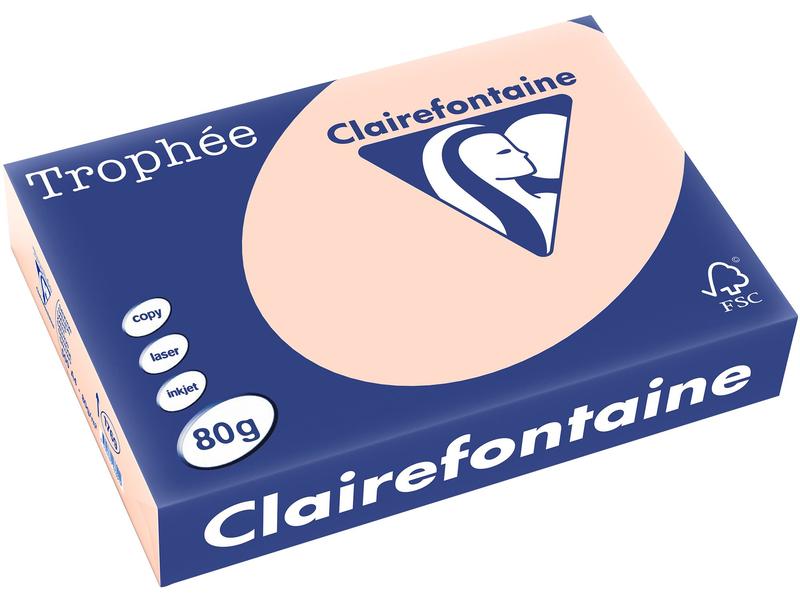 Clairefontaine Papier pour photocopie Trophée A4, 80 g/m², saumon, 500 feuilles