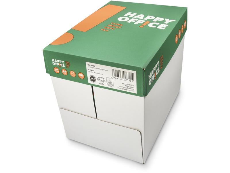 Fischer Papier Papier pour imprimante Happy Office A4, 80 gm2, 2500 feuilles