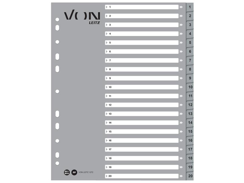 VON Registre A4, 1-20