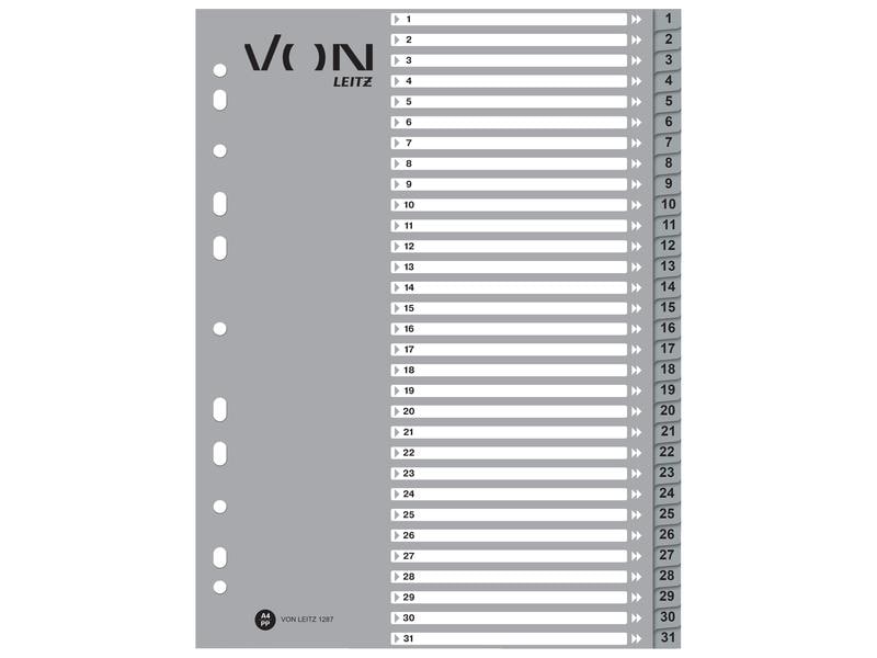 VON Registre A4, 1-31
