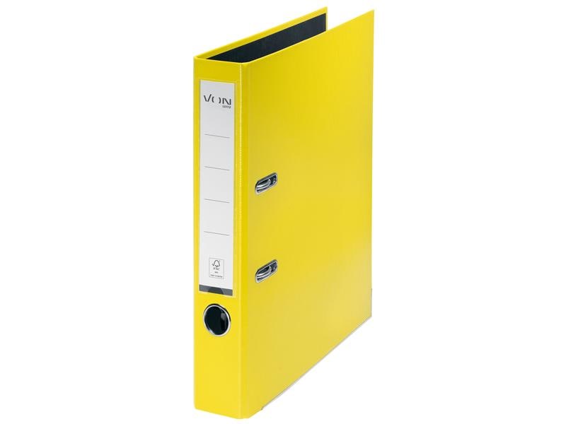 VON Dossier avec PP/papier, 5 cm, Jaune