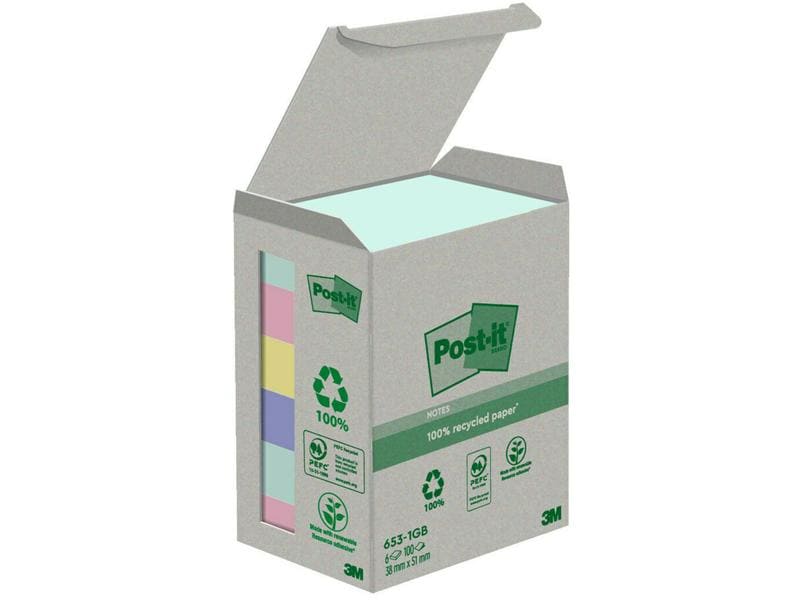 Post-it Fiche de bloc-notes Recycling Notes 38 x 51 mm