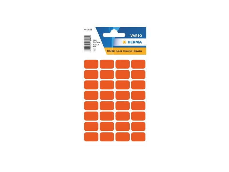 Herma Stickers Étiquettes multi-usage 1.2 x 1.9 cm, 160 étiquettes, rouge
