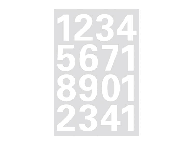 Herma Stickers Étiquettes de numéros 25 mm 0-9 résistant aux intempéries, 32 autocollants