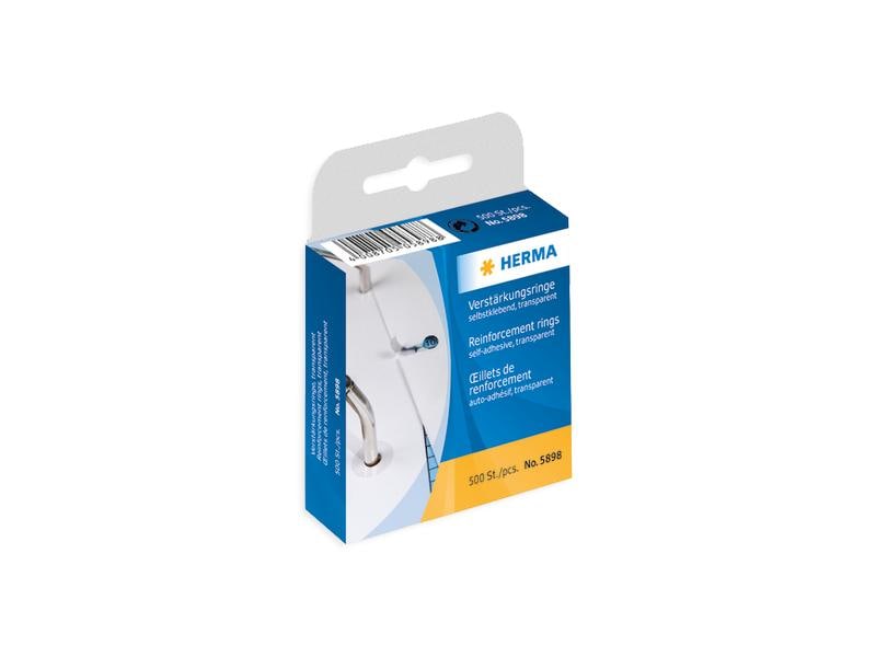 HERMA Œillets de renforcement sur rouleau Ø 12 mm, 500 pièces, transparent