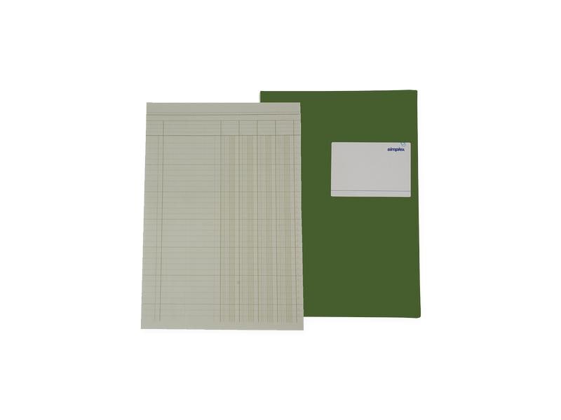 Simplex Cahier autocopiant 4 colonnes, 80 feuilles, livre de statistiques