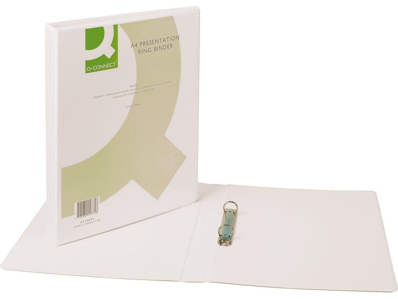 CONNECT Classeur à anneaux A4 3,8 cm, Blanc