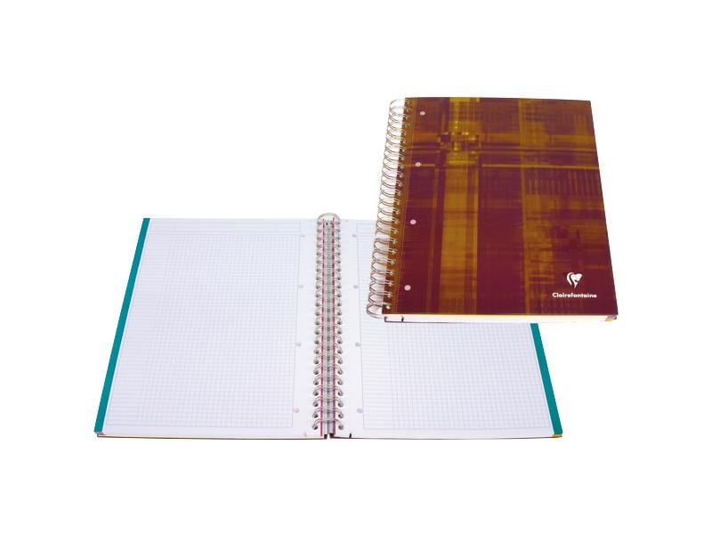 Clairefontaine Cahier d'école Bloc Bindo, 120 feuilles, A4, quadrillé 5 mm, 5 Pièce/s