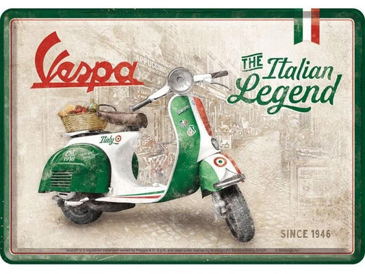 Nostalgic Art Carte postale Vespa 14 x 10 cm