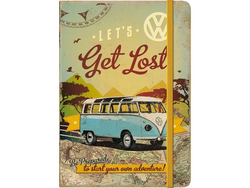 Nostalgic Art Bloc-notes VW Bus A5, Pois, Multicolore