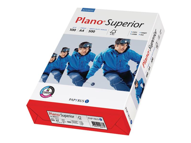 Plano Papier pour photocopie Superior A4, Extra-blanc, 100 g/m², 500 Feuille