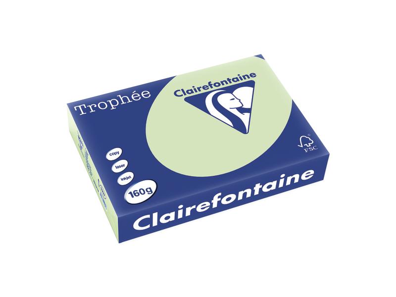 Clairefontaine Papier pour photocopie Trophée Colored Copy FSC A4, Vert clair, 160 g/m²
