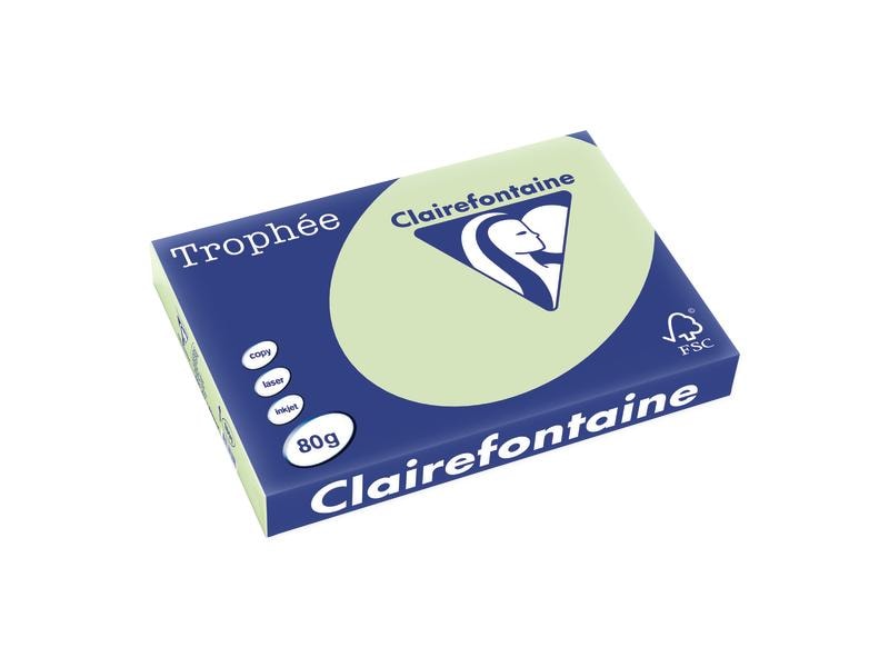 Clairefontaine Papier pour photocopie Trophée Colored Copy FSC A4, ,80 g/m², Vert jade