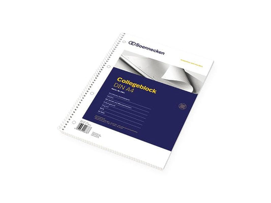 Soennecken Carnet de notes Bloc collégial A4, ligné, 80 feuilles