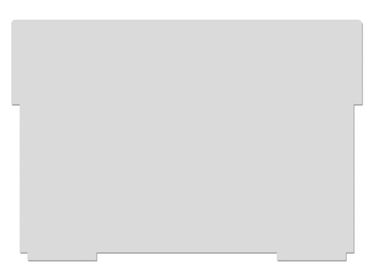 Styro Boîte à fiches Plaques pivotantes A4 horizontal, Gris, 2 pièces