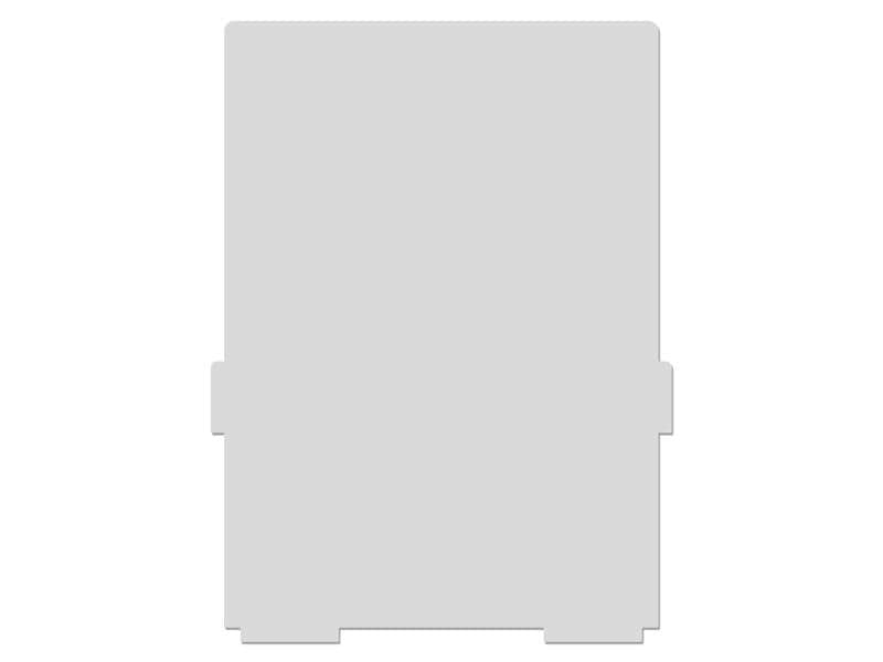 Styro Boîte à fiches Plaques pivotantes A4 haut, Gris, 2 pièces