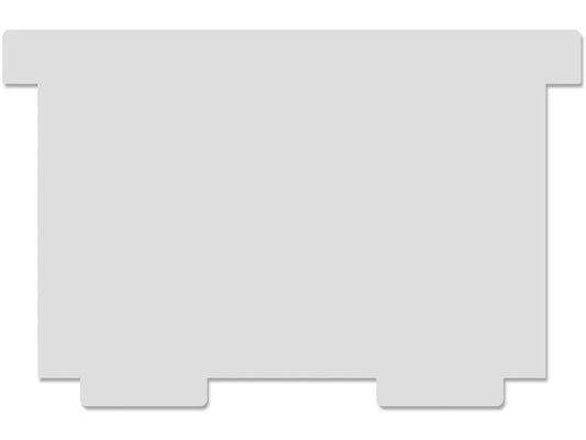 Styro Boîte à fiches Plaques pivotantes A7 horizontal, Gris, 2 pièces