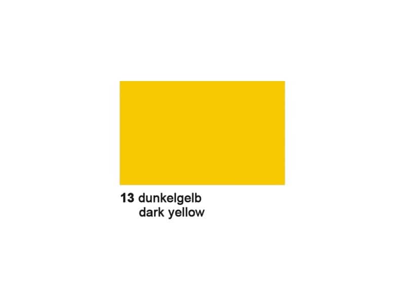 URSUS Papier coloré 50 x 70 cm 130 g/m², 10 feuilles, jaune foncé