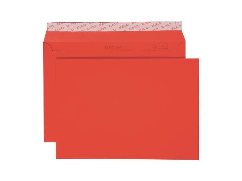 ELCO Enveloppe Color C5, rouge, 250 Pièce/s