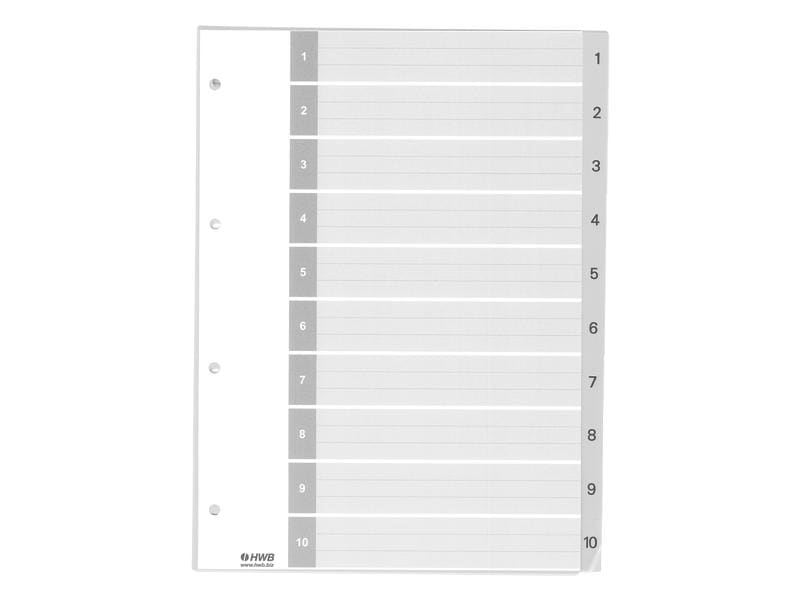 HWB Registre A4, PP 1-10