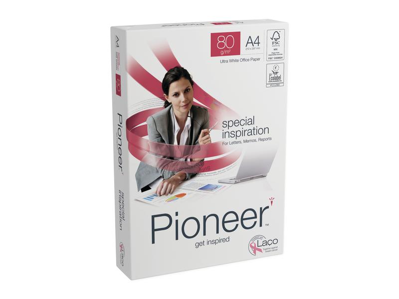 Pioneer Papier pour photocopie Preprint A4, Extra-blanc, 250 g/m²,200 Feuille