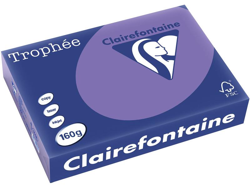 Clairefontaine Papier pour photocopie Trophée Colored Copy FSC A4, violet, 160 g/m²