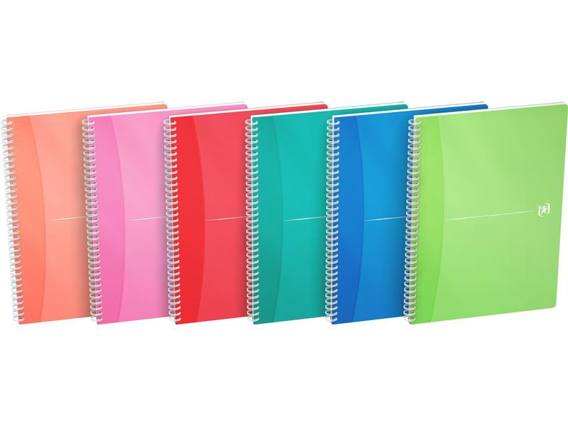 Oxford Bloc-notes MyColours A4, À carreaux, Assorti